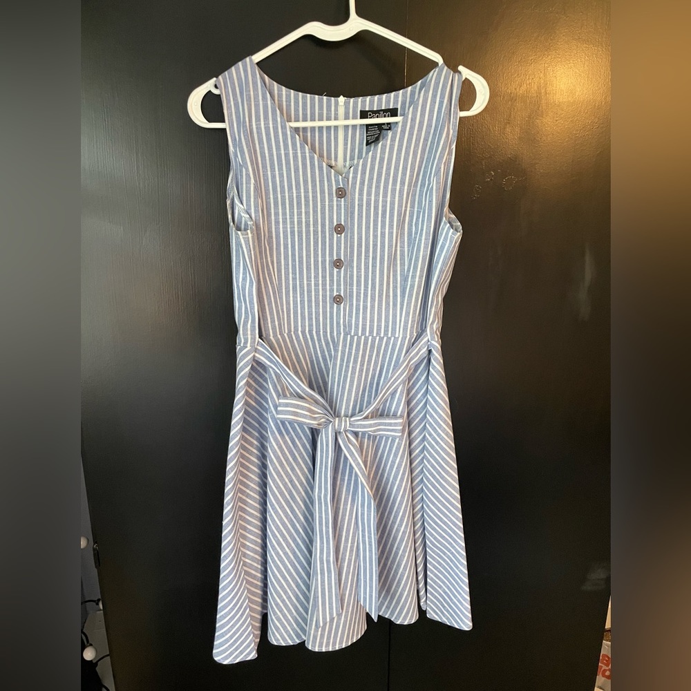 Stripped Tea Dress